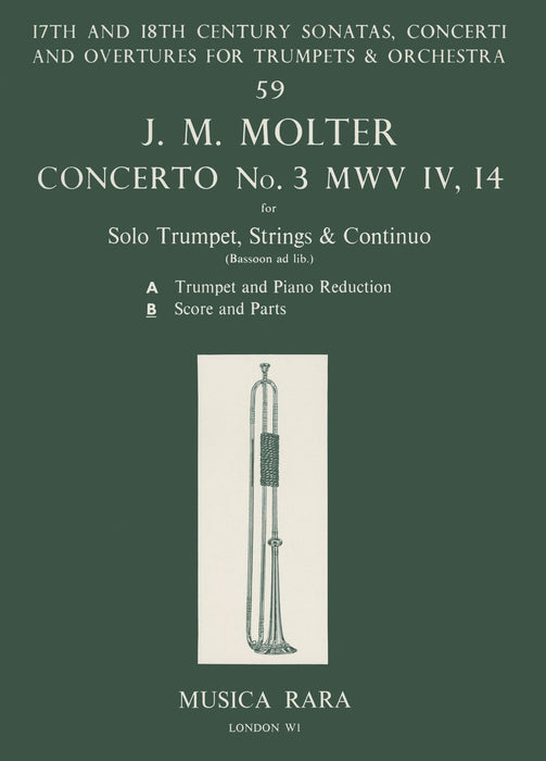 Molter, Johann Melchior: 3 Concerti in D