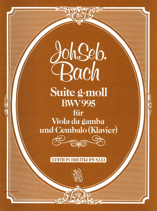 Bach, Johann Sebastian: Suite in G minor BWV 995