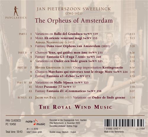 The Royal Wind Music • The Orpheus of Amsterdam (CD)