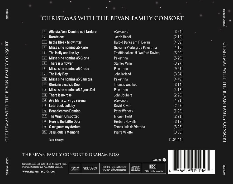 The Bevan Family Consort • Christmas with The Bevan Family Consort (CD)