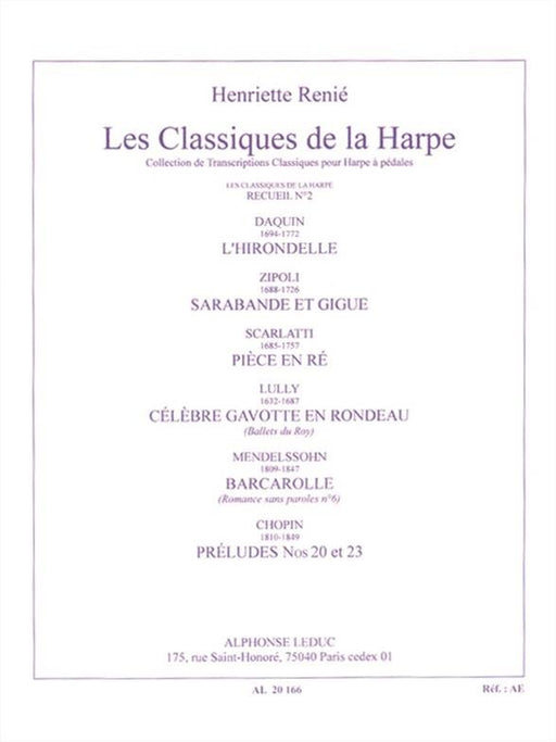 Renie: Les Classiques de la Harpe, Vol. 2