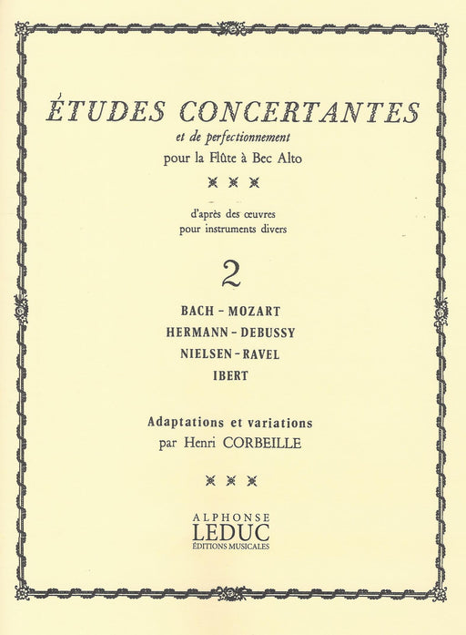 Corbeille: Etudes Concertantes for Treble Recorder, Vol. 2