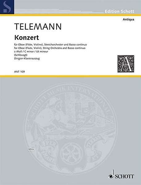 Telemann: Concerto in C Minor for Oboe - Director's Score
