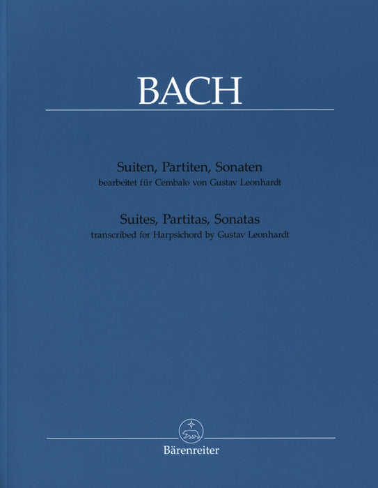 Bach: Suites, Partitas, Sonatas transcribed for Harpsichord by G. Leonhardt