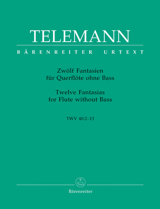 Telemann: 12 Fantasias for Flute without Bass