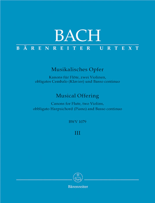 J. S. Bach: Musical Offering, Book 3