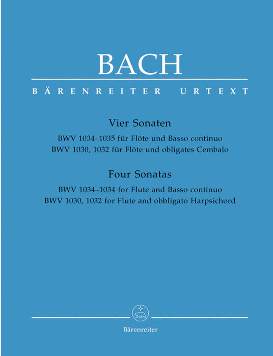 J. S. Bach: Four Sonatas for Flute and Harpsichord