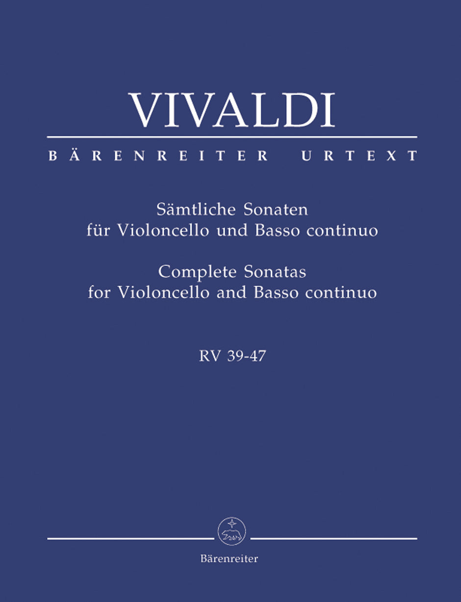 Vivaldi: Complete Sonatas For Violoncello And Basso Continuo Rv 39-47 ...