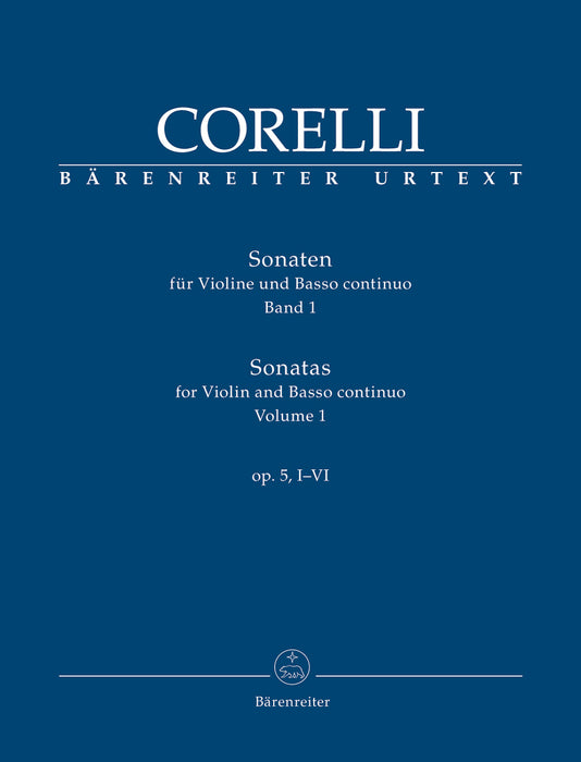Corelli: Sonatas for Violin and Basso Continuo Op. 5 Vol. 1