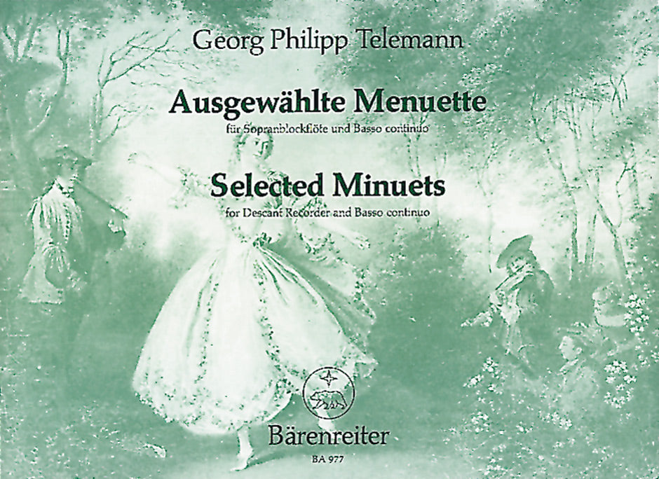 Telemann: Selected Minuets for Descant Recorder and Basso Continuo