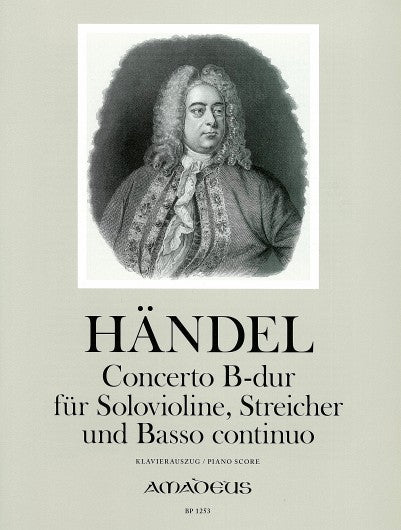 Handel: Concerto in B Flat Major - Piano score with solopart