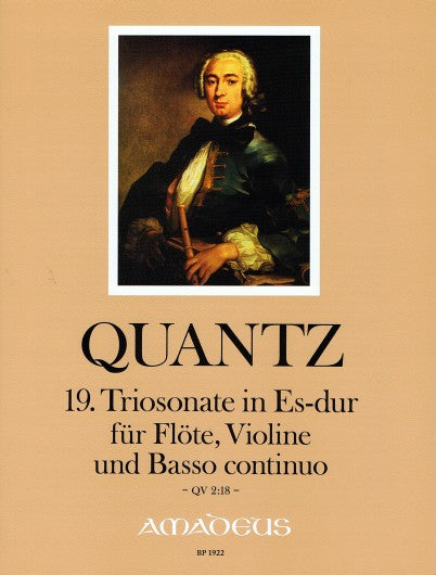 Quantz: Trio Sonata No. 19 in E Flat Major for Flute, Violin and Basso Continuo