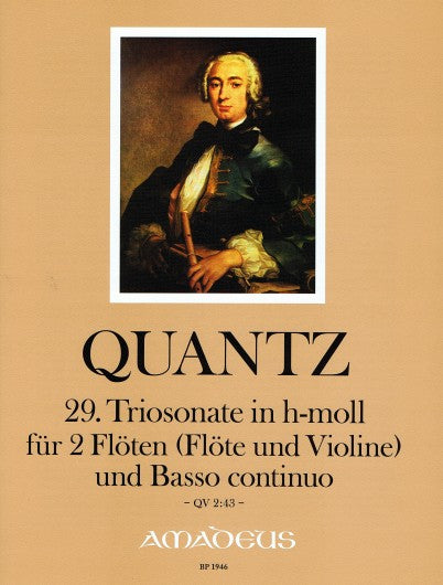 Quantz: Trio Sonata in B Minor for 2 Flutes and Basso Continuo