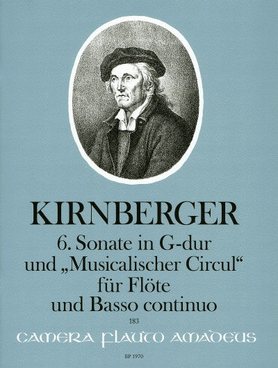 Kirnberger: Sonata No. 6 in G Major and "Musical Circle" for Flute and Basso Continuo