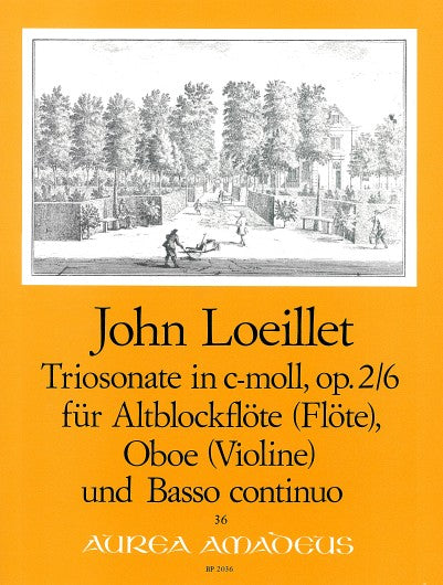 Loeillet: Trio Sonata in C Minor Op. 2/6 for Treble Recorder, Oboe and Basso Continuo