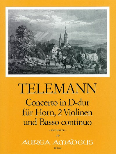 Telemann: Concerto in D Major for Horn, 2 Violins and Continuo