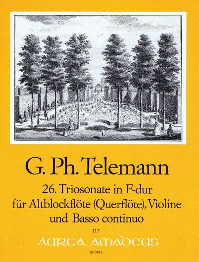 Telemann: Trio Sonata No. 26 in F Major for Treble Recorder, Violin and Basso Continuo