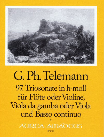 Telemann: Trio Sonata No. 97 in B Minor for Flute, Viola da Gamba and Basso Continuo
