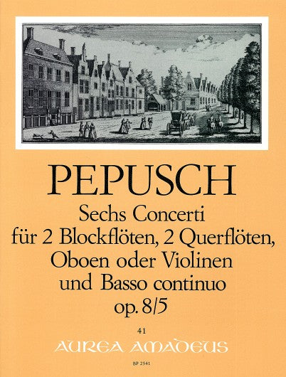 Pepusch: Concerto for 2 Recorders, 2 Flutes and Basso Continuo Op. 8/5