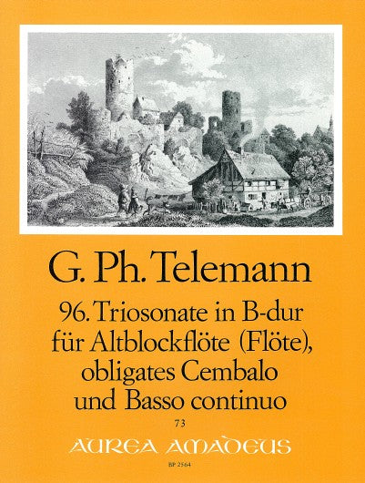 Telemann: Trio Sonata No. 96 in B Flat Major for Treble Recorder, Harpsichord and Basso Continuo