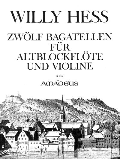 Hess: 12 Bagatelles for Treble Recorder and Violin