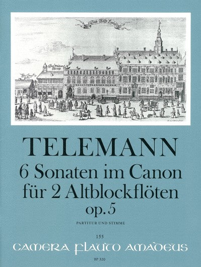 Telemann: 6 Canonic Sonatas Op. 5 for 2 Treble Recorders