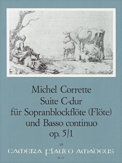 Corrette: Suite in C Major op. 5/1 for Descant Recorder and Basso Continuo