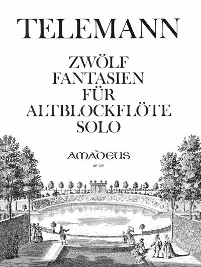 BP425 Telemann: 12 Fantasias for Alto Recorder Solo at Early Music Shop