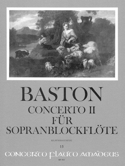 Baston: Concerto II in C Major for Descant Recorder - Piano Reduction