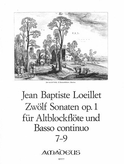 Loeillet: 12 Sonatas for Recorder and Basso Continuo Op. 1, Vol. 3