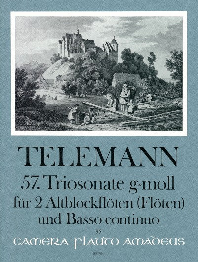 Telemann: Trio Sonata No. 57 in G Minor for 2 Treble Recorders and Basso Continuo