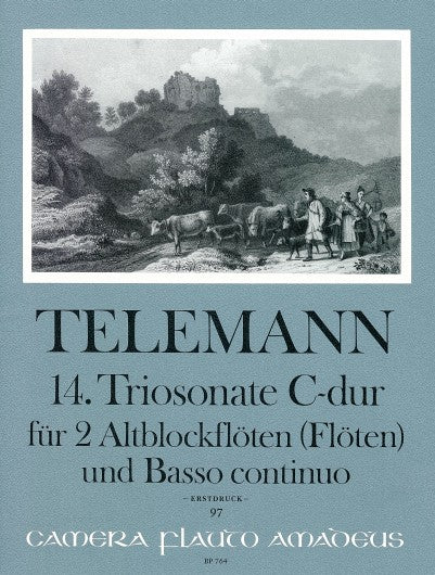 Telemann: Trio Sonata No. 14 in C Major for 2 Treble Recorders and Basso Continuo