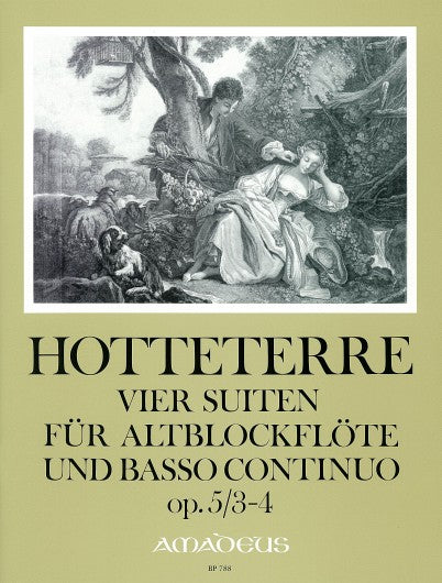 Hotteterre: Four Suites Op. 5 for Treble Recorder and Basso Continuo - Vol. 2