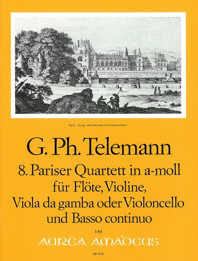Telemann: 8th Paris Quartet in A Minor for Flute, Violin, Viola da Gamba and Basso Continuo