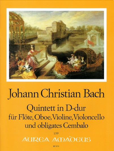 J. Ch. Bach: Quintet in D Major for Flute, Oboe, Violin, Violoncello and Harpsichord