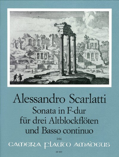 Scarlatti: Sonata in F Major for 3 Treble Recorders and Basso Continuo