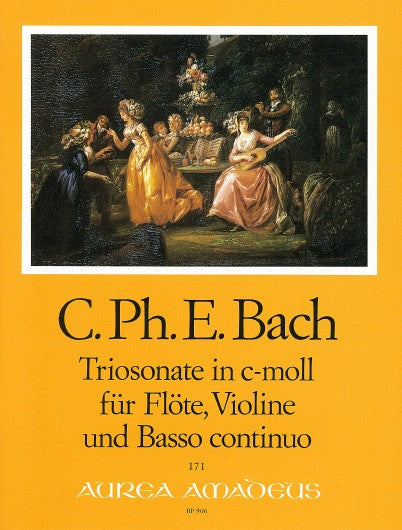 C.P.E. Bach: Trio Sonata in C Minor for Flute, Violin and Basso Contin