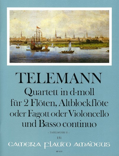 Telemann: Quartet in D Minor for 2 Flutes, Treble Recorder and Basso Continuo