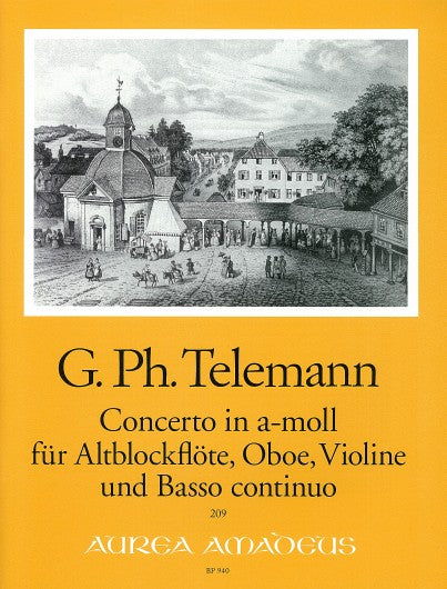 Telemann: Concerto in A Minor for Treble Recorder, Oboe, Violin and Basso Continuo