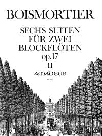 Boismortier: 6 Suites for 2 Alto Recorders - Volume 2