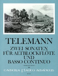 Telemann: 2 Sonatas from "Essercizii Musici" for Alto Recorder and Continuo
