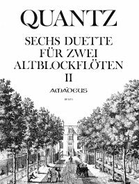 Quantz: 6 Duets for 2 Alto Recorders, Vol. 2