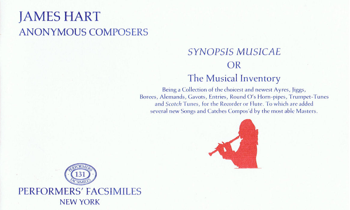 Hart/Anonymous: Synopsis Musicae or the Musical Inventory