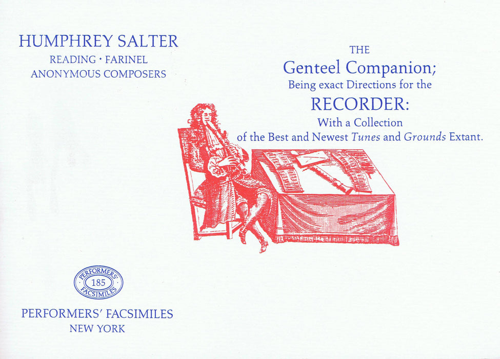 Salter: The Genteel Companion - Directions for the Recorder