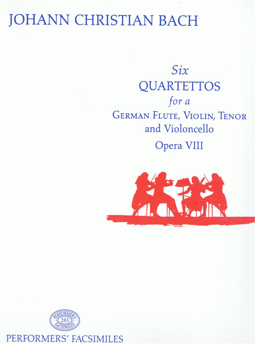 J. C. Bach: 6 Quartets for a German Flute, Violin, Tenor and Violoncello