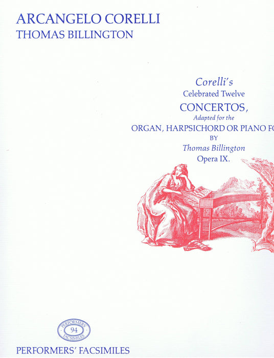Corelli/ Billington: 12 Concertos adapted for Keyboard Instruments