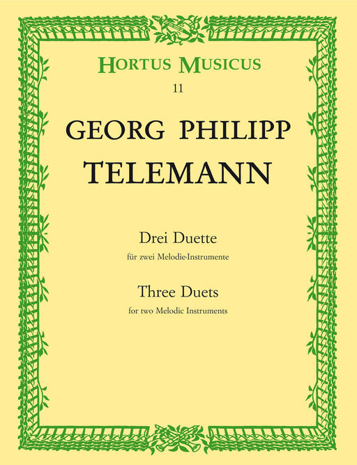 Telemann: 3 Duets for 2 Melodic Instruments