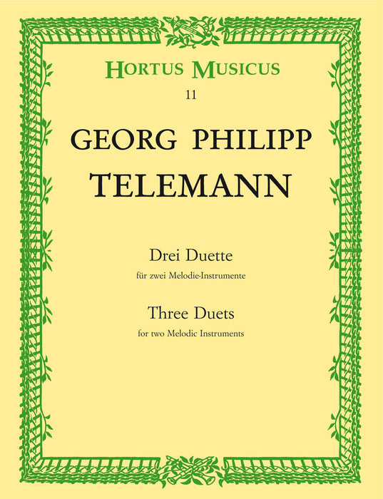 Telemann: 3 Duets for 2 Melodic Instruments