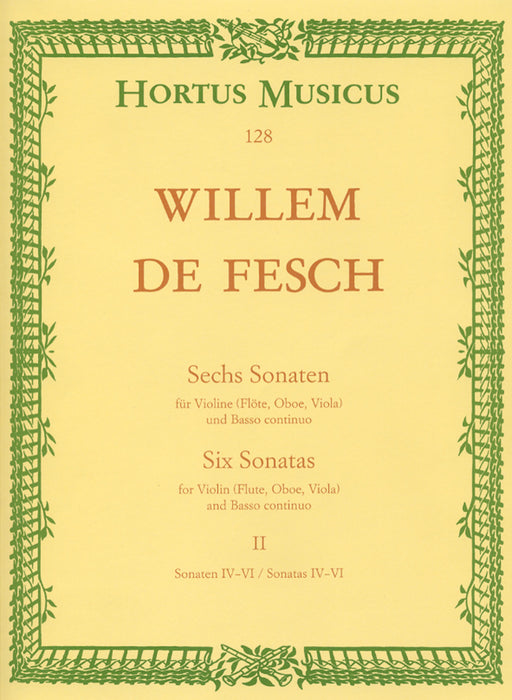 De Fesch: 6 Sonatas for Violin and Basso Continuo, Vol. 2