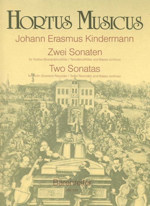 Kindermann: 2 Sonatas for Violin and Basso Continuo